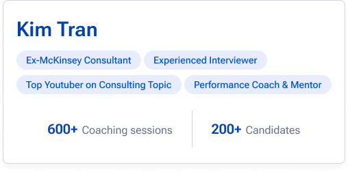 Join case interview bootcamp with ex-McKinsey consultant